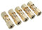 Lot de 5 raccords de ligne de frein hydraulique en laiton pour voiture, connecteurs de tuyau de frein hydraulique de 1,9 cm OD