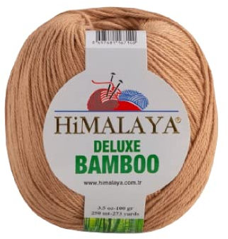 Strickfein Himalaya Deluxe Bamboo Wolle Strickgarn 60% Bambus 40% Baumwolle 100gr 124-22 Kaffee