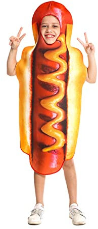 SEA HARE Déguisement de Nourriture Drôle de Hot Dog Unisexe Pour Enfants(One Size)