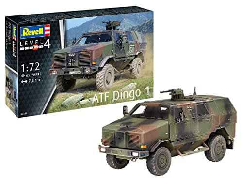 Revell Modellbausatz I ATF Dingo 1 I Detailreicher Level 4 Militärbausatz I 65 Teile I Maßstab 1:72 I für Kinder und Erwachsene ab 12 Jahren