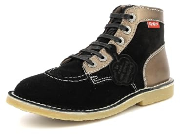 Kickers Kicklegend Stiefelletten/Boots Damen Schwarz/Bronze - 36 - Boots Shoes