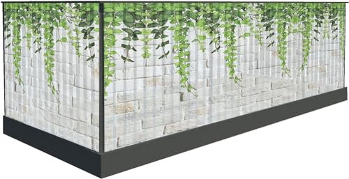 Brise-vue pour balcon - 100 cm de haut ou autres - Brise-vue - Protection contre le vent - Bordure de balcon - Brise-vue (300 x 90 cm, motif 16)
