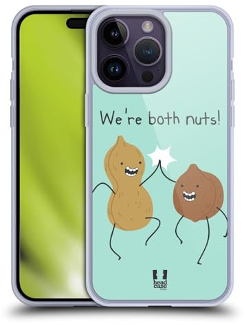 Head Case Designs Nueces Pequeña Dosis de Disparates Y Aleatoriedad Caso de Gel Suave Compatible con Apple iPhone 14 Pro MAX