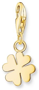 Thomas Sabo Charm-Anhänger Kleeblatt vergoldet 18 Karat vergoldetes Silber 1991-413-39