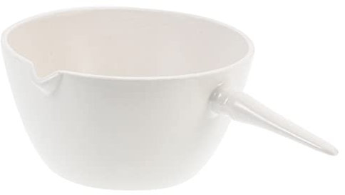 PLAFOPE Porzellan Rundes Verdunstungsschälchen Mit Griff Hitzebeständig Labor-behälter Für Schul Heimanwendung Flüssigkeitsverdunstung Und Lösungskonzentration