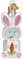 Old World Christmas Marshmallow-Hasen-Hängeornament aus Glas