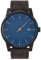 slow Solar 02 - Dark Brown Band, Anthracite Case, Blue Dial