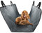 KYG Multi-Function Dog Car Protector, Waterproof Scratch Proof Nonslip Travel Hammock, Back Seat Cover & Boot Liner with Seat Anchors, Universal Fit for Cars/SUV/Trucks, Machine Washable (Grey)