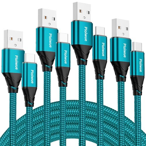 USB C Kabel [4 Stück 0.5M+0.5M+1M+1M] 3.1A Ladekabel USB C Schnellladekabel Nylon USB C Ladekabel für Samsung Galaxy S23 S22 S21 S20 Note 10 Huawei P9 Pixel 7/6 Switch PS5 15 Pro Max etc
