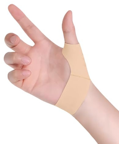 Supporto da Compressione per Pollice e Polso, Fasce da Polso Elastico, Tutore da Pollice Traspirante, Fascia da Polso per Tunnel Carpale, Thumb Wrist Support Bandage, Benda di Supporto per Polso (R)
