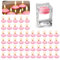 Schwimmkerzen Rosa, 50 Stück Schwimmende Kerzen, Wasserkerzen Schwimmkerze, Unparfümierte Schwimmkerzen, Teelichter Kerzen für Hochzeitspool, Valentinstagbadewanne, Weihnachtsdekoration(Rosa)