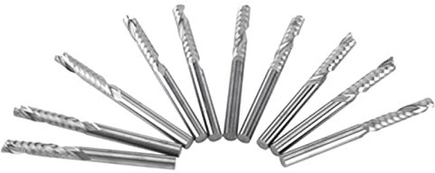 Wolframkarbid-Schaftfräser-Set, CNC-Fräser, Kugelfräser, Gravur-Set, 1/8 Zoll Schneide, für Zuhause, Industrie