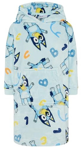 BlueY Unisex Oversized Wearable Blanket Hoodie, blau, 5-6 Jahre: 116cm