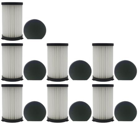 Filtro Hepa, compatibile for MooSoo D600 D601, compatibile for Cecotec Conga 520 550 560, compatibile for parti di aspirapolvere Ariete Handy Force 2761 2759 RBT(7pcs)