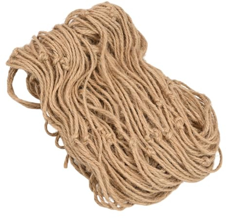 Filet De Support Pour Plantes En Corde De Jute Vintage Treillis De Jardin Potager Balcon Terrasse Réseau De Chanvre (1 X 5M)