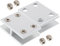 Tofficu 2Pièces Pince Verre pour Balustrade Support pour Panneaux Fixation Durable pour Verre Étagères