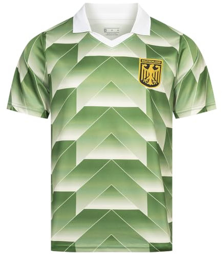 JELEX Retro History Herren Trikot | mit eingesticktem Logo & Kurzarm | Nostalgie-Design für Fußballfans | ideal für Sammler (DE/NL/SE/PL, Alphanumerisch, XL, Regular, Regular, Deutschland Auswärts)