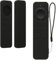 kwmobile Case Compatible with Apple Siri Remote 3rd / 2nd Gen Case - Soft Silicone Cover for Remote Control - Black