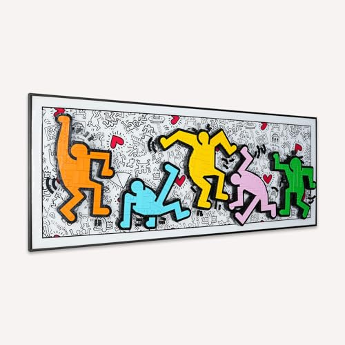 Tableau mural pour Lego 31216 Keith Haring (modèle non inclus) - Support mural pour modèle de collection 31216 - Peu encombrant - Décoration d'intérieur créative