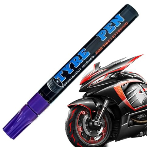 Spizummp Car Tire Letter Pen | Permanent Weatherproof Erasable Tyre Drawing Marker - Wheels Paint Tires Drawing Pen | for Vehicle Motorcycle Bikes Bicycles Metal