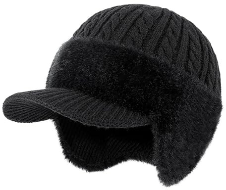 CHENRI PolarHeat Die Wintermütze für Komfort und Wärme, Polarwarm - Wintermütze Mit Ohrenschutz - Unisex-Einheitsgröße, Unisex Winter Fliegermütze, Winddichte Fleece Mütze für Radfahren Outdoor