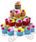 WedDecor 4 Tier Spiral Cupcake Stand Metal Dessert Table Decorations Wedding Baby Shower Afternoon Tea Birthday Reception Parties Events, 23 Holder