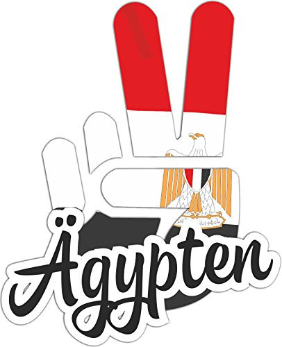 INDIGOS UG - Aufkleber - Autoaufkleber - Sticker - Ägypten - Victory - Sieg - Heckscheibe, Kofferraum - 10x8cm