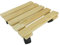 STI Sottovaso con Ruote Quadrato 30x30 cm Legno Europeo impregnato Giardino Balcone