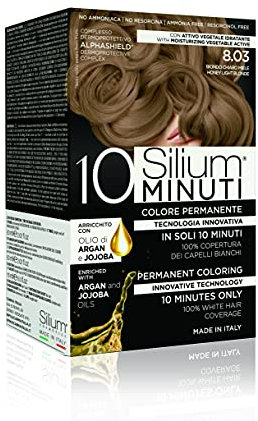 Silium 10 minutos Coloración permanente para el cabello, rubio claro Miele 8.03-183 g