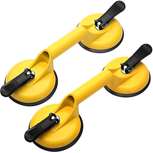 FCHO glas saugnäpfe heavy duty aluminium glashalter haken griff zu großem glas/boden gap fixer heben/moving glass gelb-02