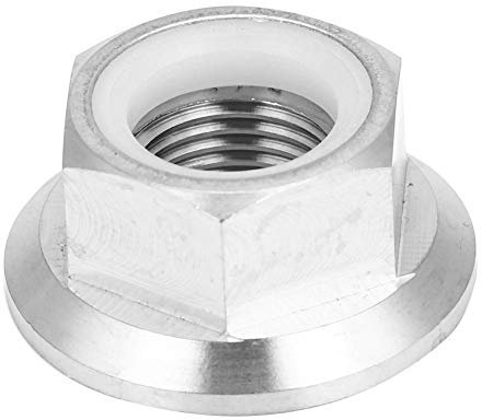 Bicycle Flange Nut, M5 M6 M8 M10 M14 Bicycle Hub Axle Screw Nuts for Bike Wheel (M14x1.25)
