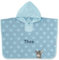 Sterntaler Bade Poncho mit Namen bestickt für Baby & Kinder, EMMI Badetuch, Badeponcho, Kapuzenbadetuch, Handtuch mit Ärmeln und Kapuze, 100% Baumwolle Esel Blau Junge