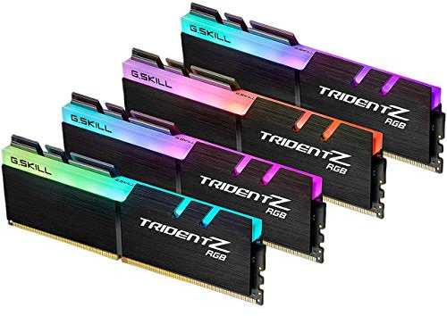 G.Skill Trident Z RGB Series 128GB (4 x 32GB) 288-Pin SDRAM (PC4-25600) DDR4 3200 CL16-18-18-38 1.35V Quad Channel Desktop Memory Model F4-3200C16Q-128GTZR