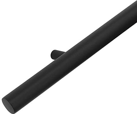 Vivol Design Handlauf für innen - 12 Längen - 3 Materialen (100 cm, Schwarz)