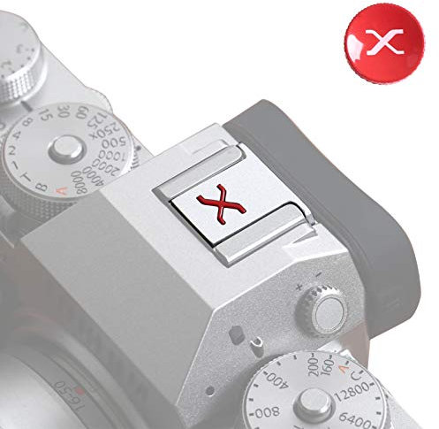 VKO Kamera Blitzschuhabdeckung und Auslöseknopf Kit geeignet für Fuji XPro3 XPro2 XT4 XT3 XT2 XT1 X-T30 X-T20 X-T10 XE3 XE2S X100V X100F X100T X100 (SRXR)