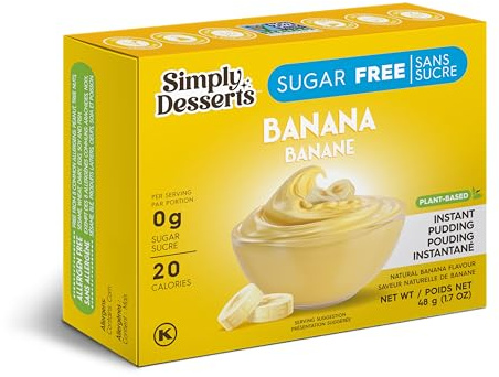 SIMPLY DELISH Banana Pudding, 6 x 48g