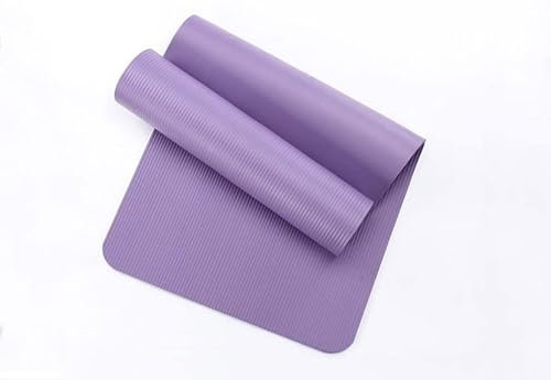 HomeGym24 Gymnastikmatte Yogamatte Fitness Sport Matte mit Tragegurt für Yoga Pilates Gymnastik 183cm x 61 cm x 10mm (Lila)