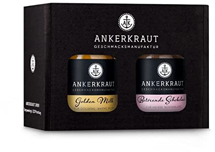 Ankerkraut Box Warm-Up, mit Golden Milk und Betörender Schokolade, im Korkenglas
