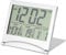 TOPINCN Digitaler Reisewecker, Faltbarer Kalender Temperatur Timer LCD-Uhr mit Snooze Modus, Kompaktes Großes Zahlendisplay Batteriebetrieben