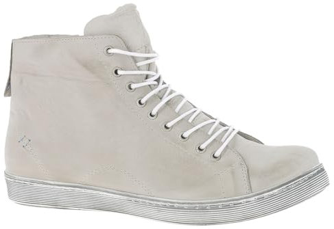 Andrea Conti Damen High Top Sneaker, Silbergrau, 36 EU