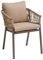 Hespéride - Lot de 2 Fauteuils de Jardin Oriengo Miel et Praline Anti-Rouille Tissu Déperlant Coussins Déhoussables Mobilier pour Terrasse Balcon