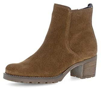 Gabor Delight Womens Ankle Boots 4.5 UK Cognac Suede