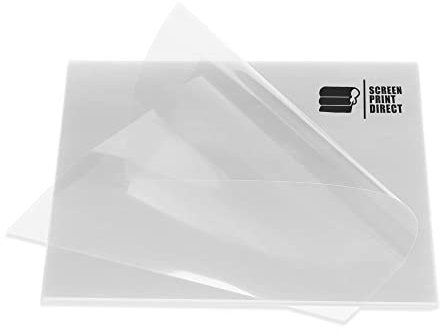 Screen Print Direct® Plastisol-Transferfolie für Heiß-/Kaltabziehung, 100 Blatt, 38,1 x 38,1 cm, Transferfolie für T-Shirts und Kleidungsstücke, Transferpapier und dunkler Stoff