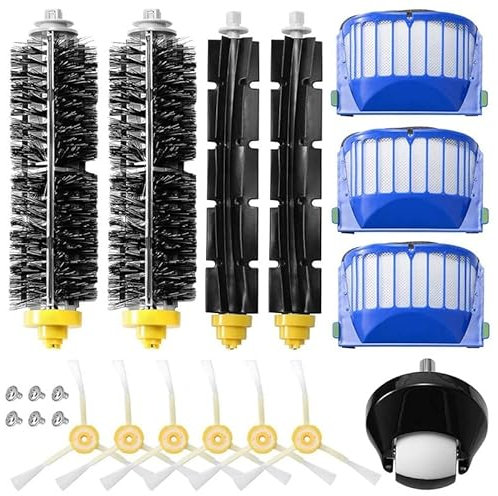 accessori per robot aspirapolvere Filtro HEPA a pennello laterale principale adatto per roomba 600 serie 605 606 610 615 620 625 630 632 639 650 660 671 675 681 696 Castore di parti parti dell'aspirap
