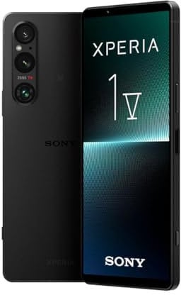 Sony Xperia 1 V Black - 6.5 Inch 21:9 Wide 4K HDR OLED - 120Hz Refresh rate -Triple lens(with Next Gen Sensor & ZEISS)- 3.5 mm audio jack - Android 13 - SIM free - Dual SIM hybrid