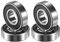 QUARKZMAN 4Stk 6001-2RS 12x28x8mm Rillen Kugellager Silberton