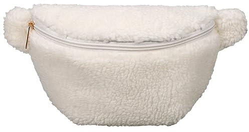 AMZLORD Flauschige Umhängetasche mit Reißverschluss, modisch, multifunktional, faltbar, leicht, Unisex, flauschige Umhängetasche, Herbst-Winter-Tagestasche