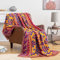 VANJOROY Große Bohemian-Sofa-Überwurfdecke mit Quasten, 100 % handgewebt, dicke Baumwolle, gestrickt, wendbar, Sofaüberwurf für 3-, 4-Sitzer, Sessel, Couch und Bett, 230 x 340 cm