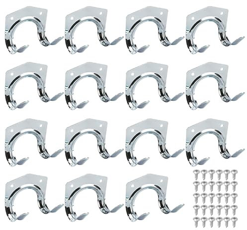 STOUCLA Heavy Duty Shed Hooks Light Hooks,15 Pcs Tool Hanger Hooks,Storage Hooks for Hanging Warehouse,for Hanging Ladder & Ropes,Wall Mount Garage Hooks