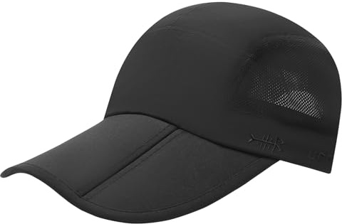 Bassdash Berretto da Baseball da Pesca Pieghevole UPF 50+ Impermeabile e Protezione Solare Cappello da Camionista Uomini Donne Regolabile